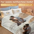 thumbnail image 4 of AISENIN Custom Blanket with 2 Pictures HD-Printing Personalized Flannel Photo Blanket Customized Gifts for Couples Families, 4 of 6