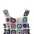 thumbnail image 2 of Robe de Plage pour Femmes en Crochet Colorée Sans Manches Ajourée à Franges, 2 of 7