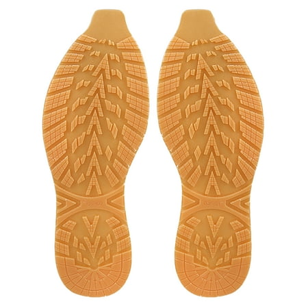 

Deyuer 1 Pair Shoe Soles Repair Replacement Wear Resistant Non-Slip Thick Cut Freely Simple Installation Rubber Shoe Out Soles Yellow