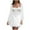 White, variant on BangWanChi White Dress Women Women's Elegant and Sexy Low Cut Waist Strap Dress