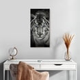 thumbnail image 2 of Elephant Stock Blue Eye Tiger Wall Art - Animal Canvas Canvas - 12" x 24", 2 of 8