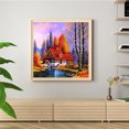 thumbnail image 4 of Pintura de arte de punto de cruz completa, 11 quilates, estampado de escena de otoño, adorno de pared bordado Tmvgtek decoración de arte en el hogar, 4 of 9