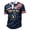 Navy, variant on Mens Polos Shirts Fashion Trend Classic Beach Vacation Clothes for Men,Red,M