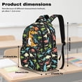 thumbnail image 7 of Kuiaobaty Dinosaur Print Kids Backpack for Boys 8-10 Palm Tree Print Backpack Bookbags with Multi Pockets Roomy School Bag for Primary School, Black, 7 of 7