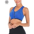 thumbnail image 5 of Luxtrada Women's Yoga Sports Bras Training Stretch Tank Top High Impact Padded Bra Front Zipper Closure, 5 of 9
