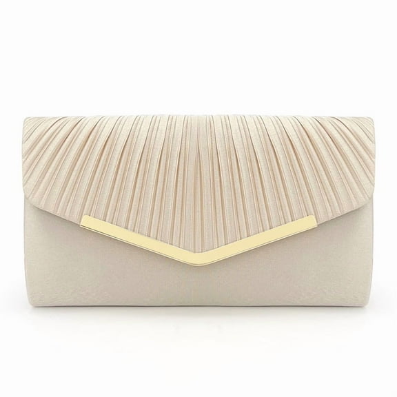 Envelope Clutch For Wedding Party Classic Purse Elegant Party Handbag with Detachable Chain
