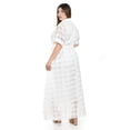 thumbnail image 3 of Vestido largo semi-transparente Roman Fashion /Tallas Extras, 3832 (Blanco) blanco 42, 3 of 7