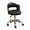 Black, variant on Ktaxon Office Computer Desk Chair with Rolling Wheels, Vanity Stool with Faux Leather Seat, Adjustable Task Chair for Study Make-up Dressing Black