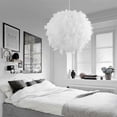 thumbnail image 4 of 26-27 Modern Feather Pendant Ceiling 27 Hanging Lamp Fitting Minimalist Indoor Loft Decor, 4 of 5