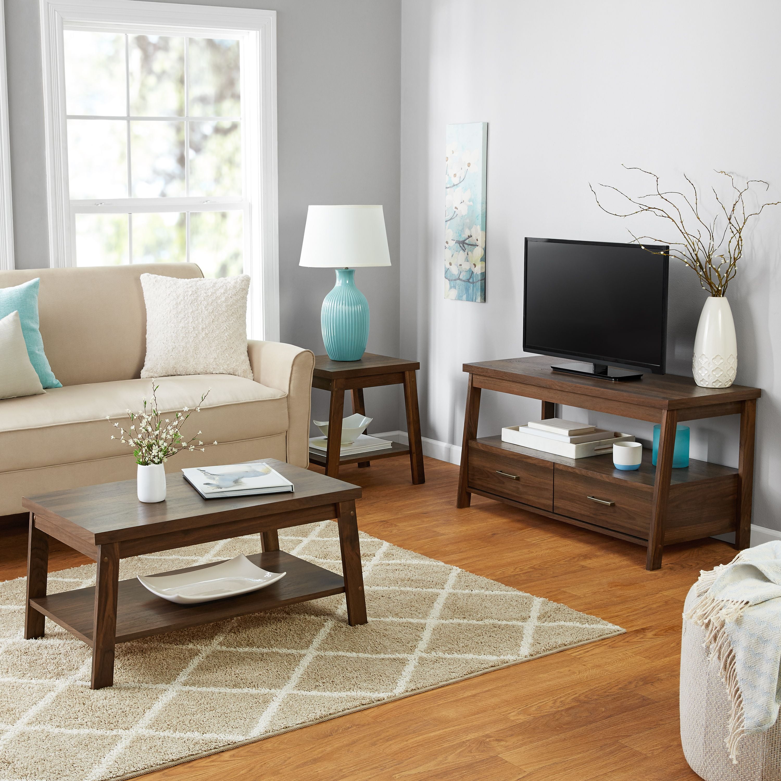 Mainstays Logan Coffee Table Multiple Finishes Com