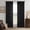 Black-50"W x 120"L (Pack of 2), variant on Pinch Pleated Taupe Linen Curta84 Inch Length 2 Panels Set For Living Room Semi Sheer Window Drapes Light Filtering Burlap Flax Pleat Bedroom Curtain Tab 50x84 Inches Burlywood Birch