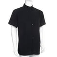 thumbnail image 3 of MesaSe Mens Lin Manches Courtes Été Chemises Solides Décontracté Robe en Vrac Soft Tops Tee Blue M, 3 of 7
