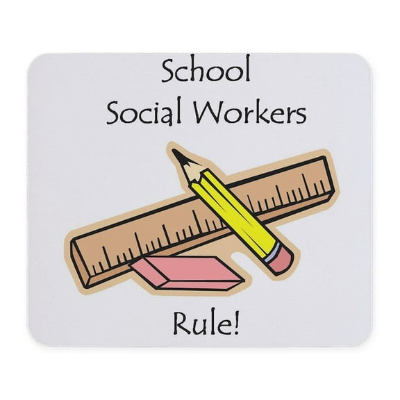 CafePress - Social Workers Rule Mousepad - Non-slip Rubber Mousepad, Gaming Mouse Pad