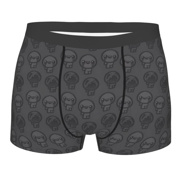 Saiise The Binding of Isaac Men's Underwear Boxer Briefs Cotton Trunks Short Leg Underwear (S-XXL)