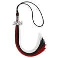 thumbnail image 6 of Endea Graduation Black/Red/White Graduation Tassel with Silver Date Drop, 6 of 11