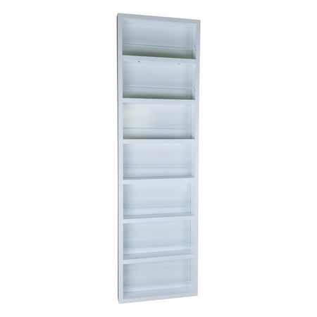 

Minos White Enamel On the Wall Spice Rack 48 h x 11 w x 2.5 d