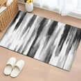 thumbnail image 2 of Black Gray White 2'x3' Washable Rug, Vintage Rustic Abstract Ombre Aesthetic Non-Slip Soft Doormat Area Rugs for Entrance Bathroom Bedsides, Carpet for Kitchen Bedroom, Entryway Floor Mat, 2 of 9