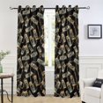 thumbnail image 6 of Luxury Dollar Bill Chain Blackout Curtains W82 x L52 1 Panel Window Curtain for Bedroom Living Room, 6 of 7