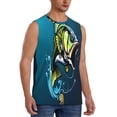 thumbnail image 2 of Balery Largemouth Bass Fish Camisetas sin mangas para hombre, absorbe la humedad y protege contra el mal olor.-XX-Large, 2 of 7