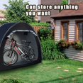 thumbnail image 5 of Bicycle Storage Shed Tent for 2-3 Bicycles PU4000 Silvery Plated Waterproof and Dustproof 210D Oxford Cloth Portable Folding Outdoor Bicycle Shelter Tote for Home Garden, 5 of 8