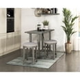 thumbnail image 2 of Cterwk Set of 2 Polyester Seat Counter Height Stool for Living Room, Dining Room, Gray, 2 of 6