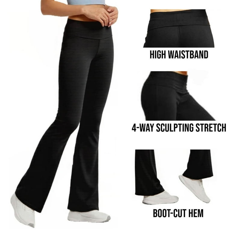 ヨガ・フィットネスその他 BALLESSIMO Semi bootcut pants (black) Couver Women Cotton Bootcut Yoga Pants, High Waist Flared