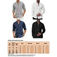 thumbnail image 2 of Innerwin Chemises Boutonnées pour Hommes Col Montant Tunique Unie Gris Clair TG, 2 of 2