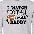 thumbnail image 4 of Inktastic I Watch Football with My Daddy Long Sleeve Youth T-Shirt, 4 of 5