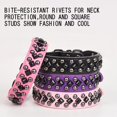 thumbnail image 3 of Dog Collars for Small Dogs, Spike Rivet Pu Leather Studded Stud Spiked Puppy Collar for Small Medium Large Dogs 1Pack, 3 of 5