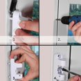 thumbnail image 4 of Door hinge Right White Upvc door hinges Door Flag Hinge PVC French Doors New, 4 of 9