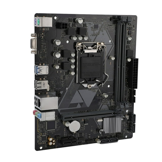 Placa Base, 6 Puertos Serial ATA III Salidas M ATX DVI VGA Placa Base Para Computadora De Escritorio DDR4 De 2 Canales 8 Pines Y 24 Pines 1xM.2 Para CPU De 14 Nm