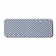 thumbnail image 1 of Navy Blue Computer Mouse Pad, Pattern with Geometric Triangle Shape Like Striped Designed Artwork, Rectangle Non-Slip Rubber Mousepad Large, 31" x 12" Gaming Size, Dark Blue and White, by Ambesonne, 1 of 2