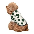 thumbnail image 4 of Bingfone Abstract Green Polka Dot Dog Clothes Hoodie, Pet Winter Coat,Puppy Sweatshirts for Small Dogs Boy Girl,Suitable for All Breeds-Large, 4 of 6
