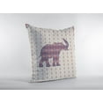 thumbnail image 3 of 18" Magenta Elephant Indoor Outdoor Throw Pillow, 3 of 4