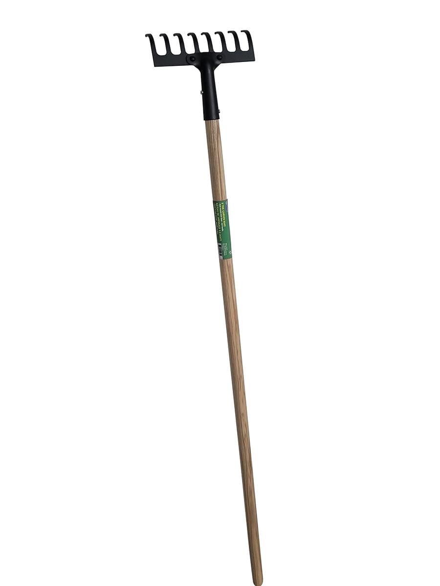 Cultivateur de jardin et  râteau de jardin à 8 dents lot de deux par Farm Tuff