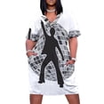 thumbnail image 2 of Vestido holgado de verano para mujer traje de discoteca con bolsillos, 2 of 7