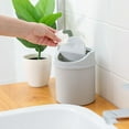 thumbnail image 6 of Mini Desk Can with Lid Swing-Lid Tiny Countertop Garbage Bin Small Table Top Covered Waste Basket, 6 of 7