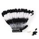 thumbnail image 1 of Tocado de plumas indio, disfraz, tocado indio para mascaradas, cosplay Blanco Negro, 1 of 6
