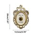 thumbnail image 3 of Decorative Doorbell, Champagne Decorative Signboard Ring, 9 Inches High X 5.5 Inches Wide, Gold And White Paint Resin, 3 of 5