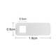thumbnail image 3 of Desiderio - Funda para cámara web compatible con ordenador, portátil, teléfono inteligente, funda deslizante de protección de privacidad (paquete de 6), color blanco, cuadrado, 3 of 5
