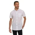 thumbnail image 4 of Canada Weather Gear Men’s Seersucker Button-Down Shirt – Short Sleeve Solid Textured Short Sleeve Shirt with Chest Pocket, 4 of 11