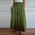 thumbnail image 4 of JJHGVB Palazzo Pants Wide Leg Pants Woman Women's Fashionable Casual Loose Wide Leg Elastic Waistband Casual Pants Barrel Pants Women Flowy Pants Green S, 4 of 6