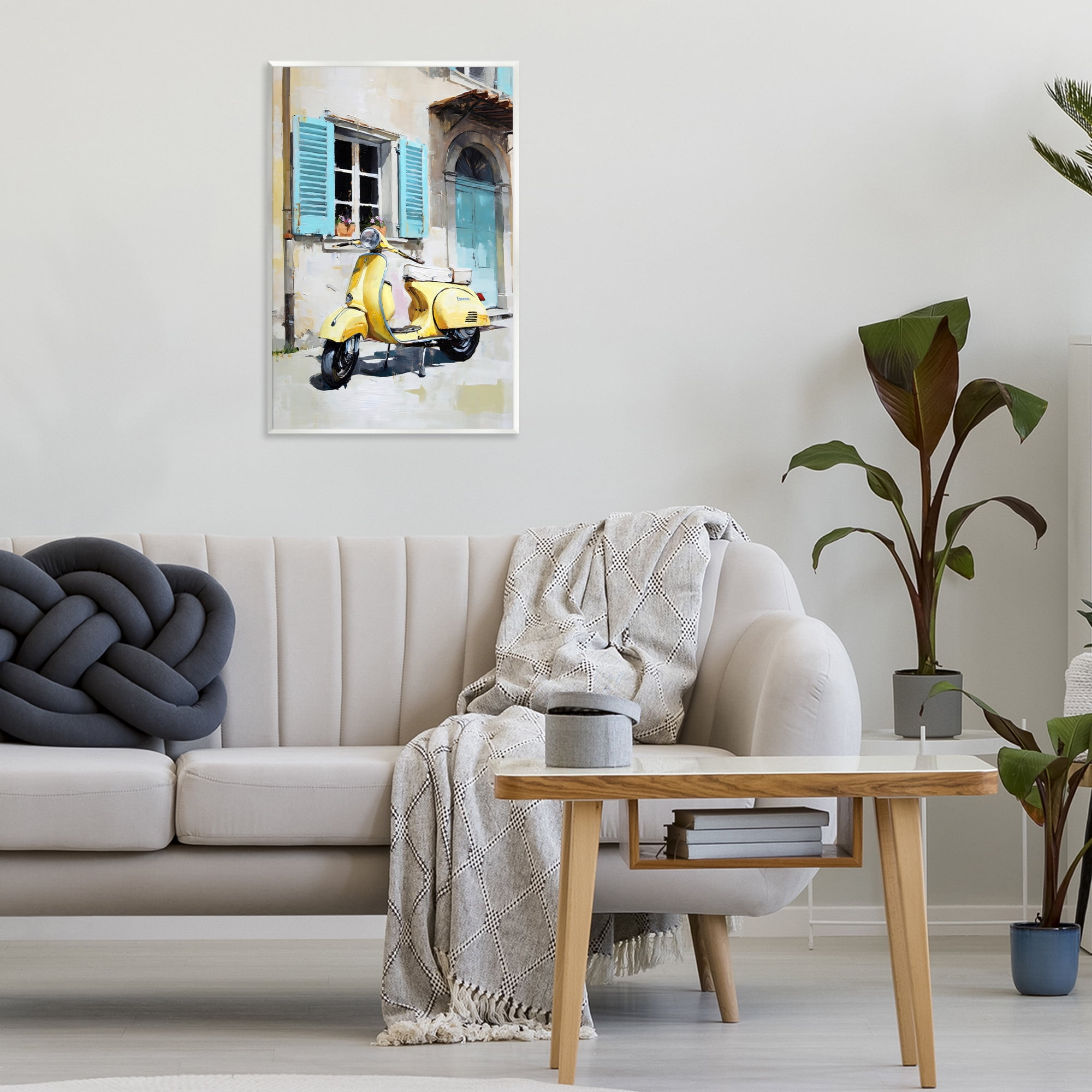Stupell Industries Sunny Day Scooter Ride Wall Plaque Art, design by Petal Prints Design