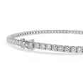 thumbnail image 2 of Moissanite Tennis Bracelet for Women and Men, 18K White Gold Plated Sterling Silver Bracelet, 2mm-5mm Lab Created Simulated Diamond Bracelets for Brides/Birthday/Valentine's Day Gift (5.3 Carat), 2 of 5