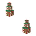 thumbnail image 1 of Yuarrent Cajas de regalo de Navidad para niños, 3 uds., cajas de papel para vacaciones al aire libre, organizadores de dulces decorativos, Type2 NO2, 1 of 6