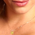 thumbnail image 4 of 2.0 ct Brilliant Princess Cut Solitaire Yellow Diamond 14k Rose Solid Gold Everyday Affordable Designer Necklace Pendant with 18" Chain, 4 of 6