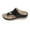 Black, variant on XIAQUJ Ladies Fashion Solid Color Leather Metal Buckle Decoration Clip Toe Flat Sandals Sandals for Women 2024 White 6.5