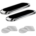 thumbnail image 1 of Magnetic Phone Car Mount, [2 Pack] Mini Strip Cell Phone Holder for Car Magnetic Mount Compatible with iPhone 12 11 Pro XS Max XR X 8 7 Stand Car Magnet Phone Mount, 1 of 6