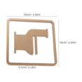 thumbnail image 2 of unbranded 2Ud Para Acrílico Dorado Fácil Instalación Para Espacios Públicos, 2 of 6