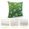 thumbnail image 4 of YINGXI Throw Pillow Cover, Pillowcase Green Striped Background Enjoy Winter Holiday Cushion Cover Decor Sofa 20x20in, 4 of 5
